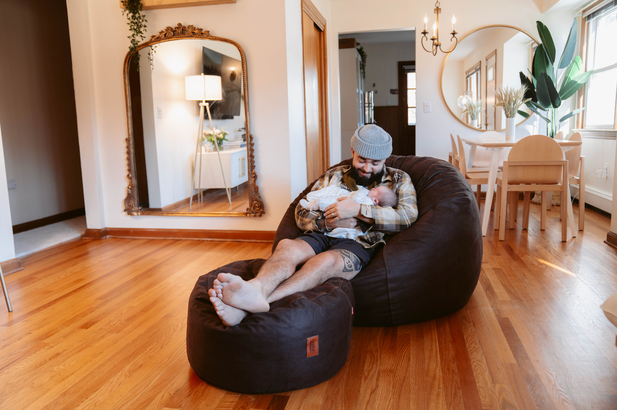 Poufs vs. Ottomans vs. Footstools What s the Difference CordaRoy s Convertible Bean Bags