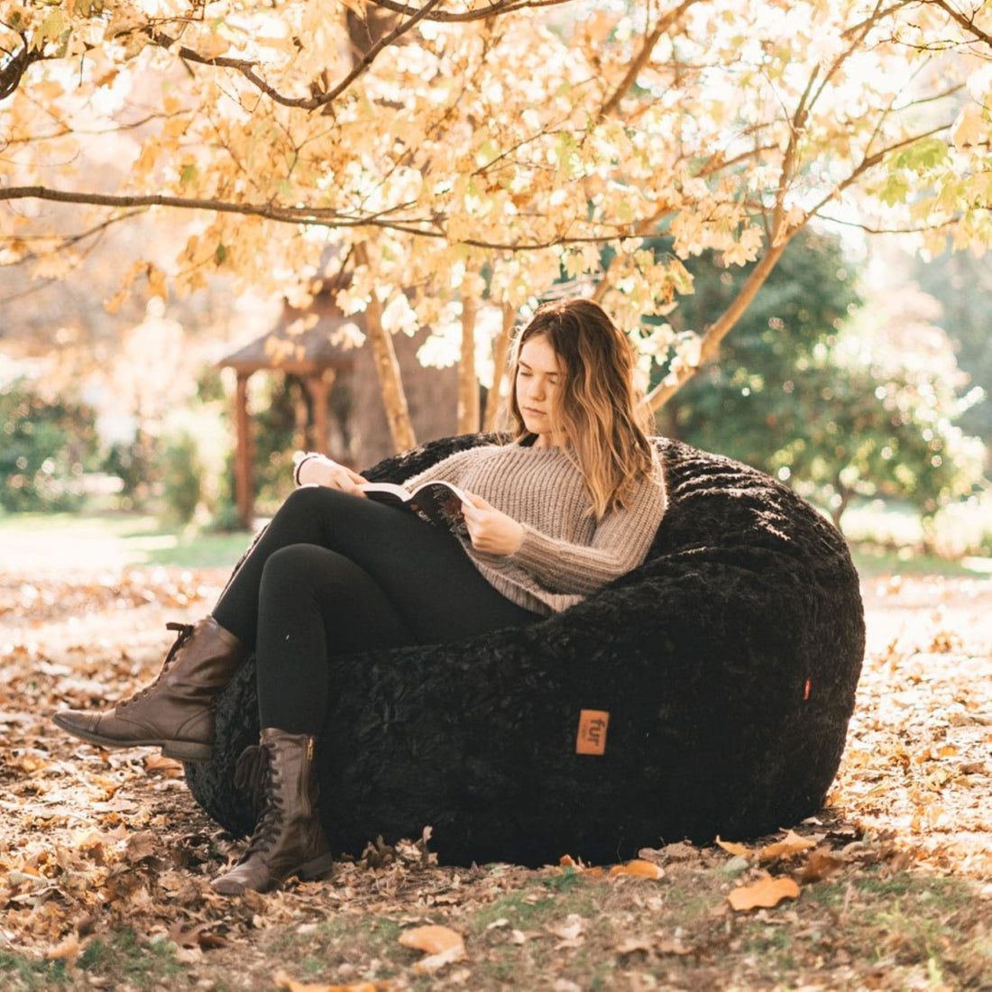 Bean Bag - Full - Faux Fur
