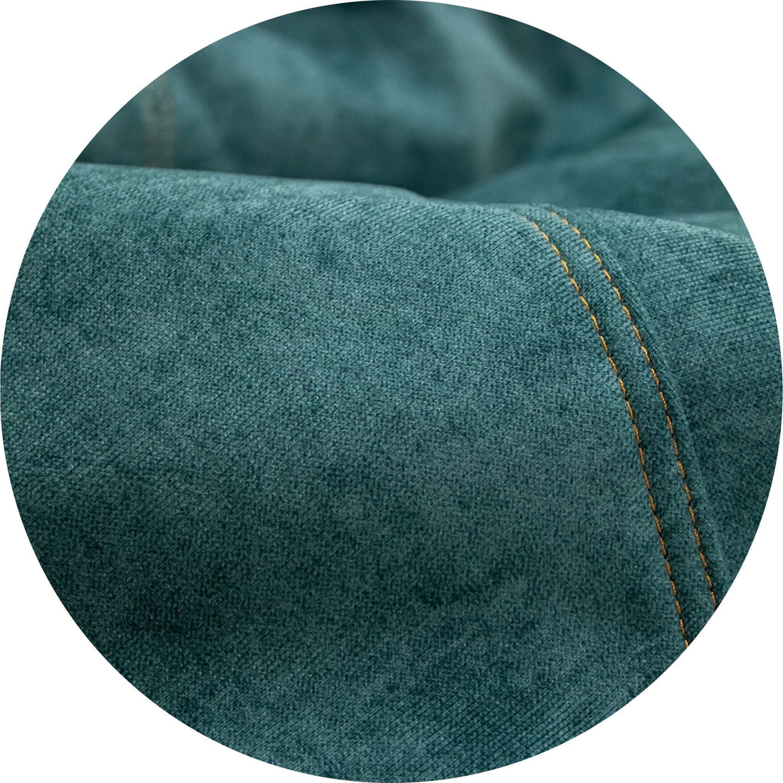 Pouf Cover - Sueded Denim