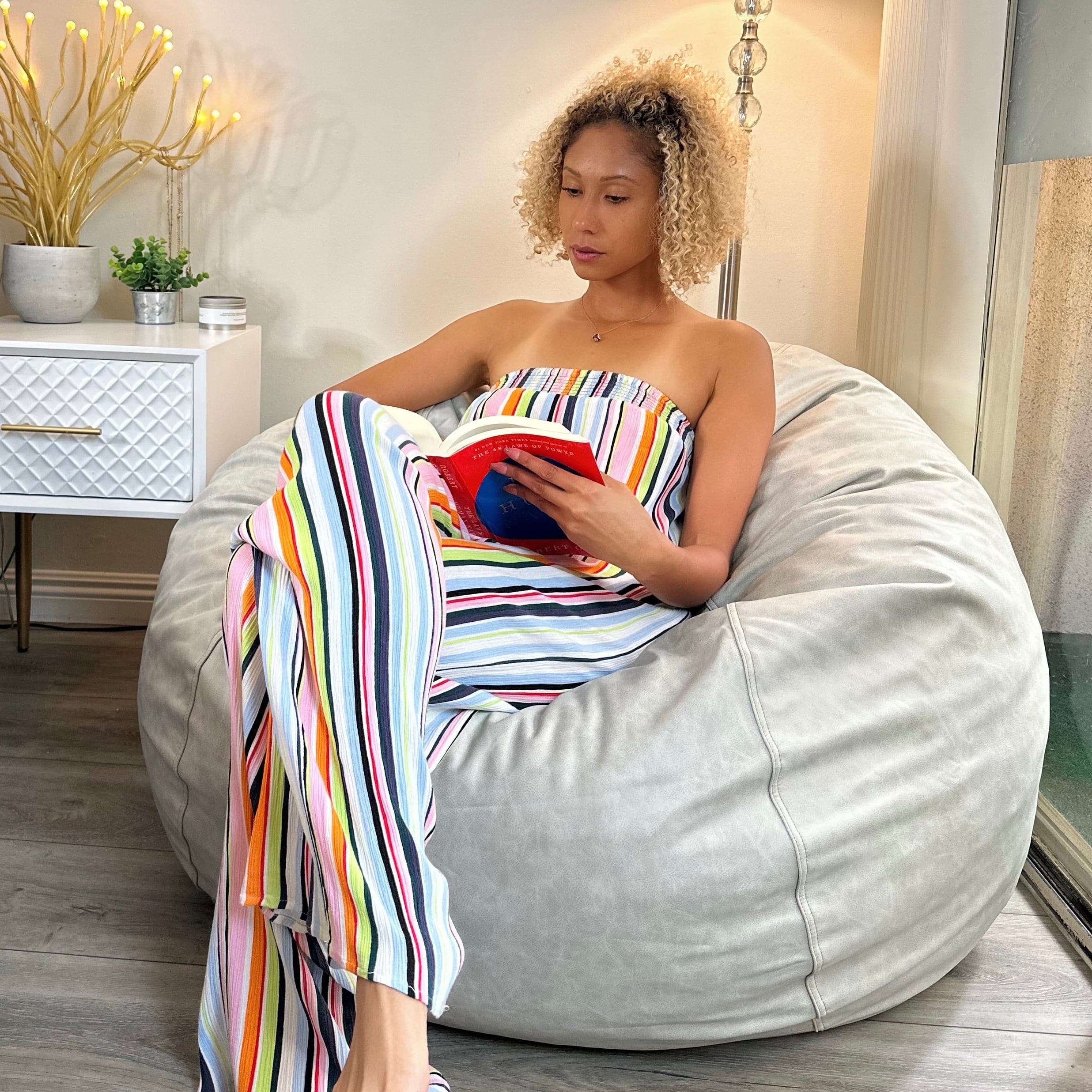 Bean Bag - Full - Full Grain Faux Leather