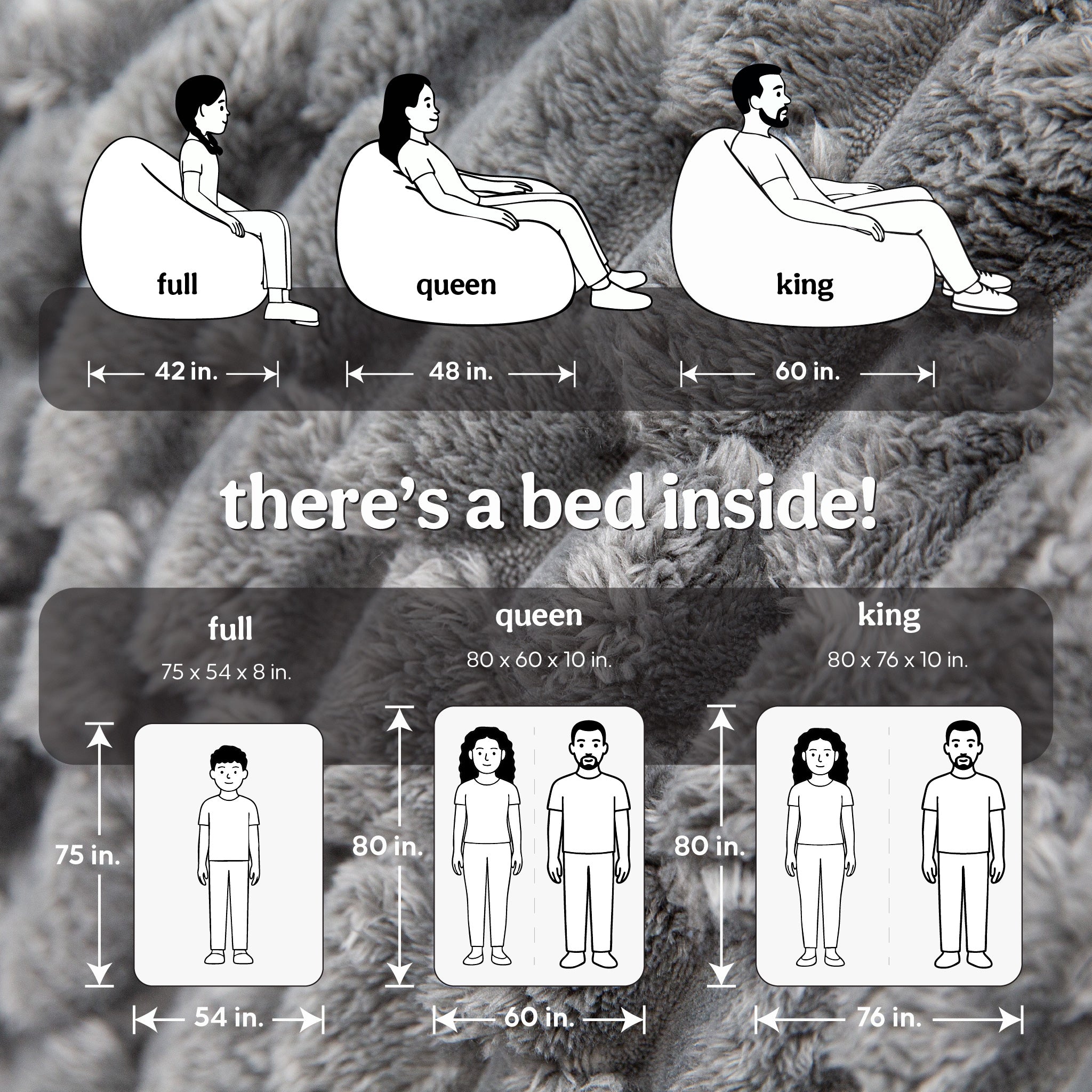 Adult Bean Bag Chair - King - NEST Cloud