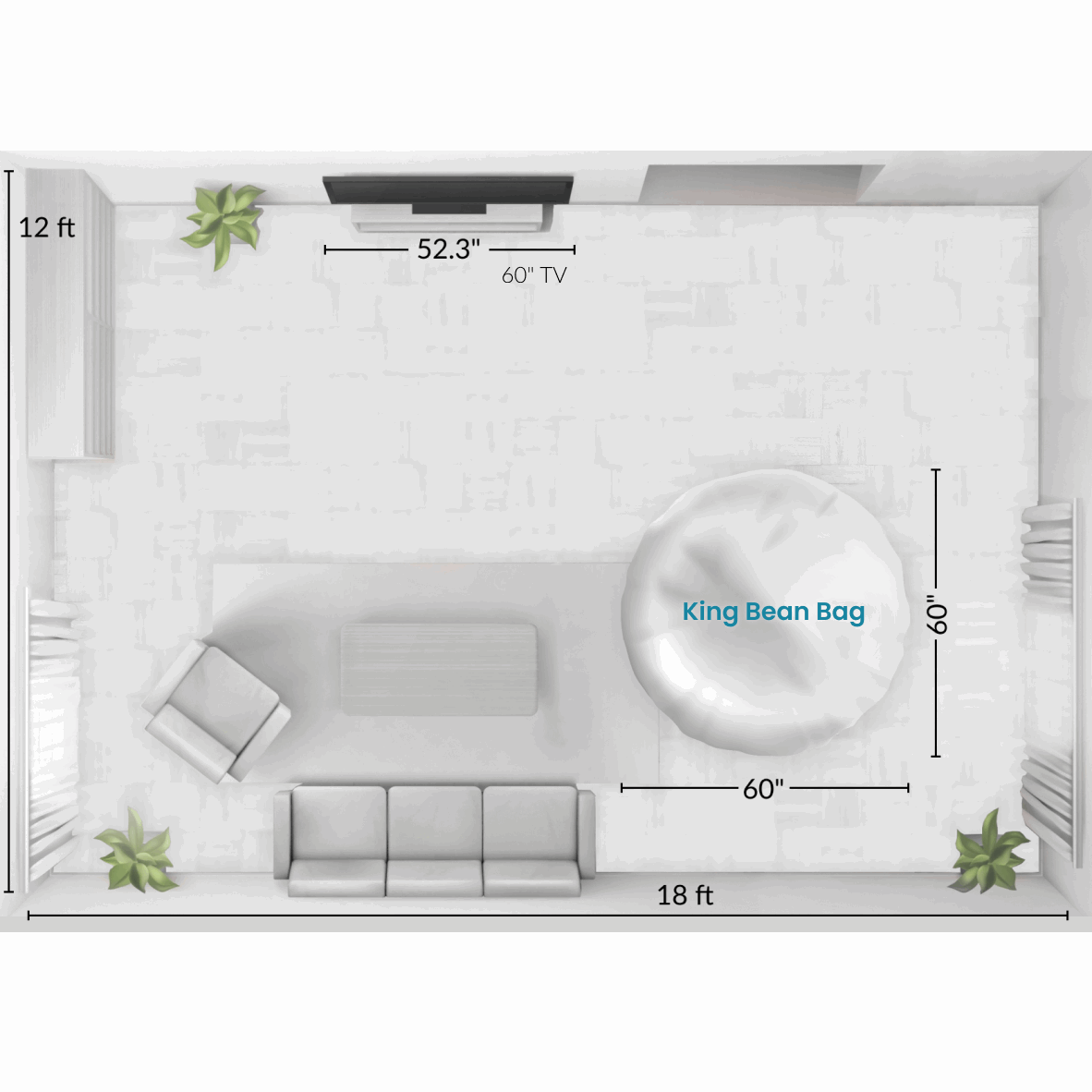 Bean Bag - Cloud - King