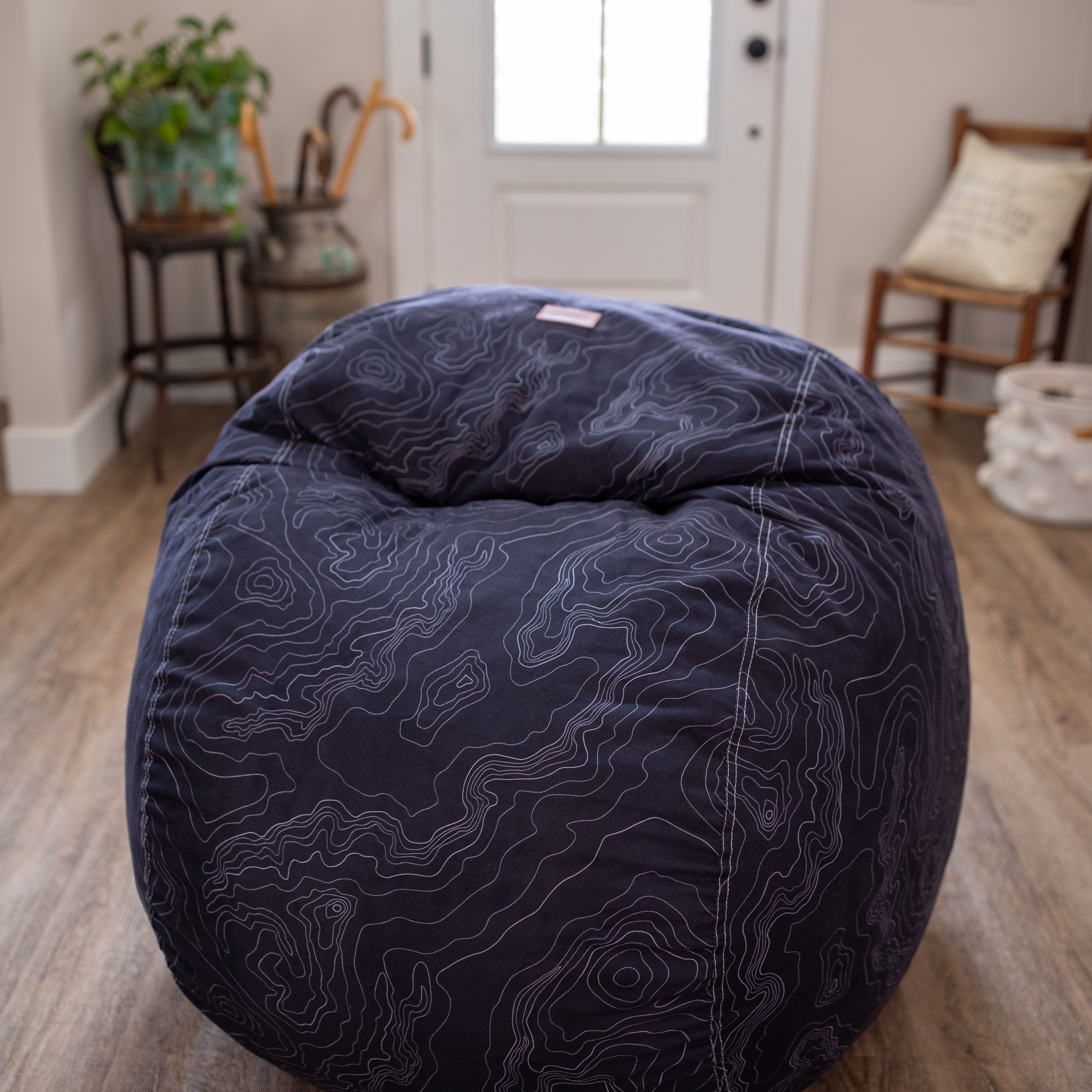 Bean Bag - Full - Black Topo