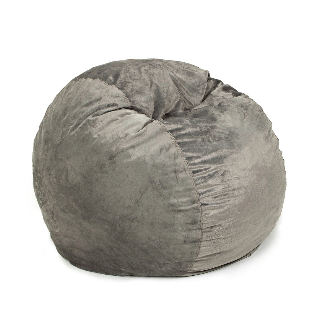 AJD Home Bean Bag Chair Adult Size, Large Bean Bag Chair with Filler  Included, Big Bean Bag Chairs for Adults Gray 