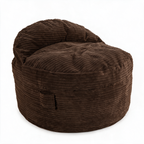 Full NEST Terry Corduroy bean bag chair in Espresso