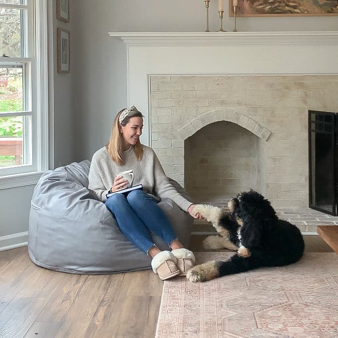 Bean Bag - Full - Full Grain Faux Leather