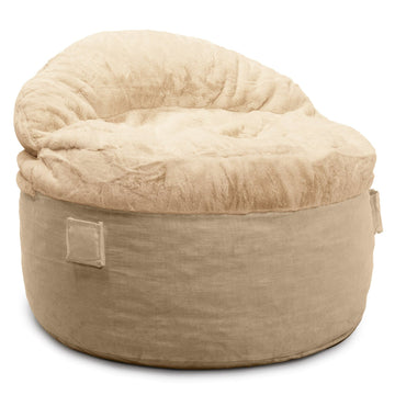 Adult Bean Bag Chair - King - NEST Bunny Fur
