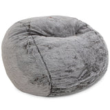 A cordaroys bean bag in Chinchilla Fabric in a king size. 