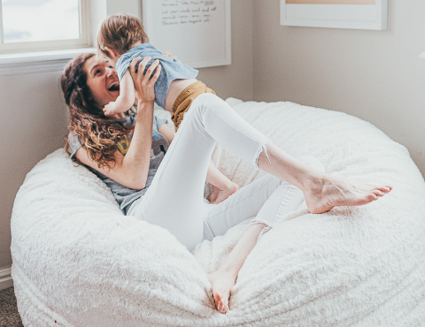 Convertible bean bag to bed deals