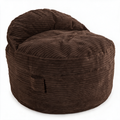King NEST Terry Corduroy bean bag chair in Espresso