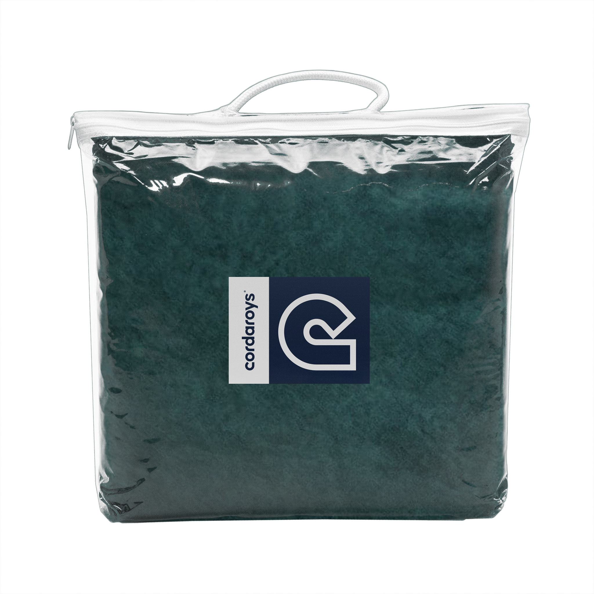 Pouf Footstool Cover - Sueded Denim