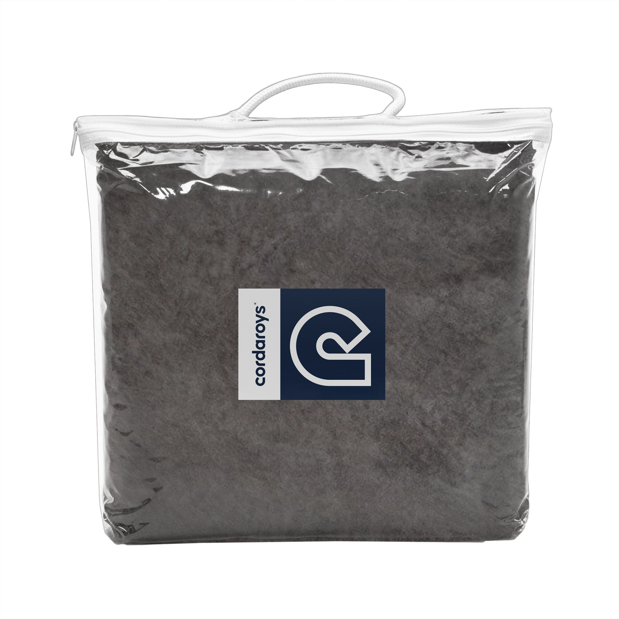 Pouf Footstool Cover - Sueded Denim