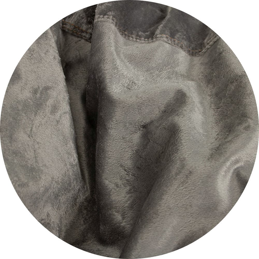 Plush Fur fabric closeup - Gray
