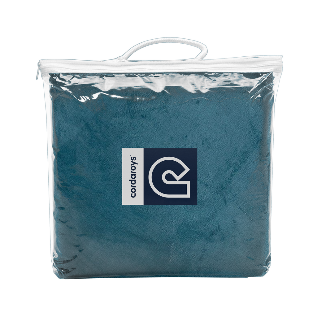 24 Inch Dog Bed Cover - Plush Fur - Ocean