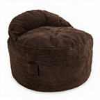 Queen NEST Terry Corduroy bean bag chair in Espresso