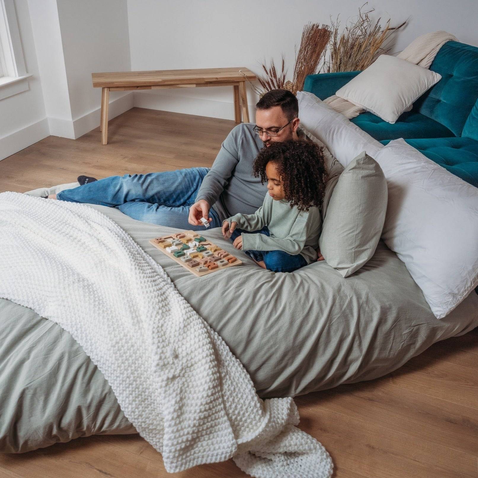 Bean Bag - Full - Full Grain Faux Leather