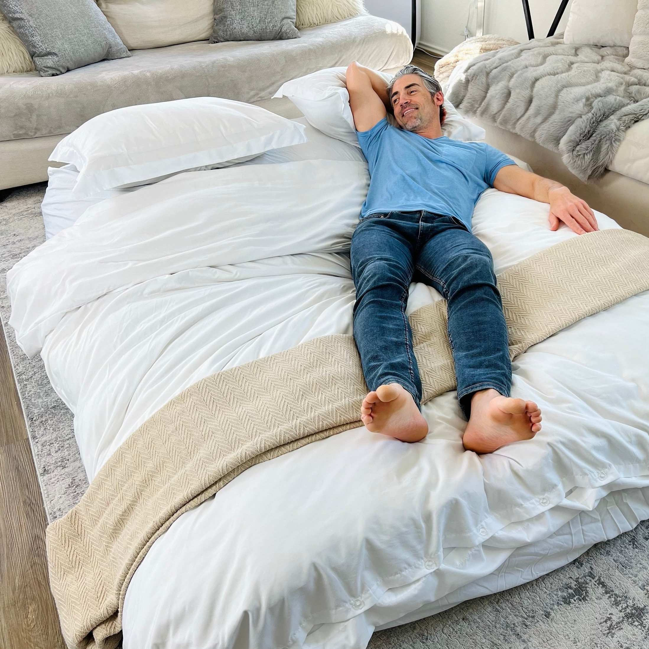 Adult Bean Bag Chair - Queen - NEST Chenille