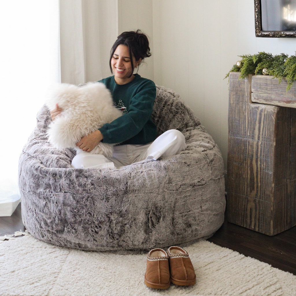 Adult Bean Bag Chair - King - NEST Chinchilla