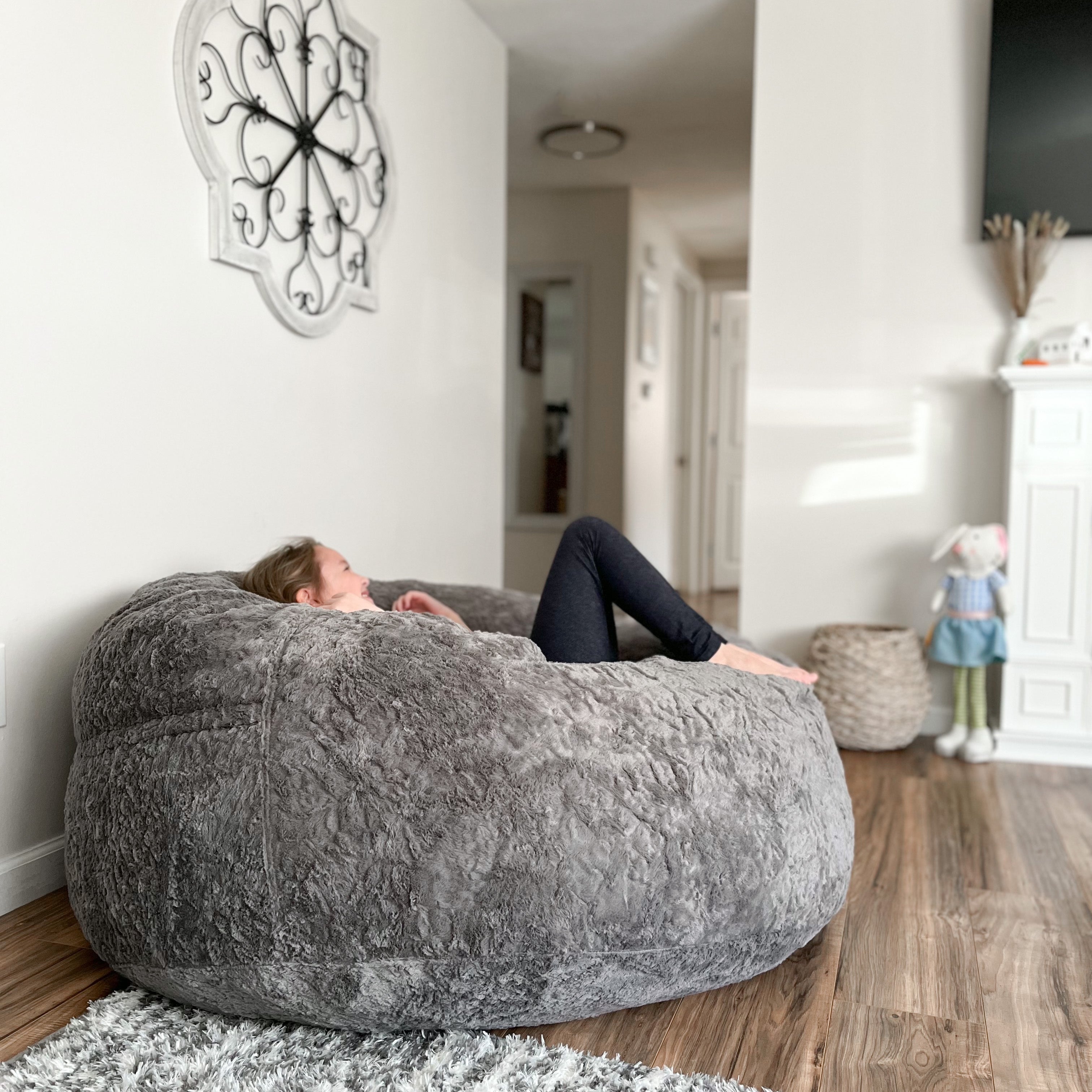 Bean Bag - Full - Faux Fur