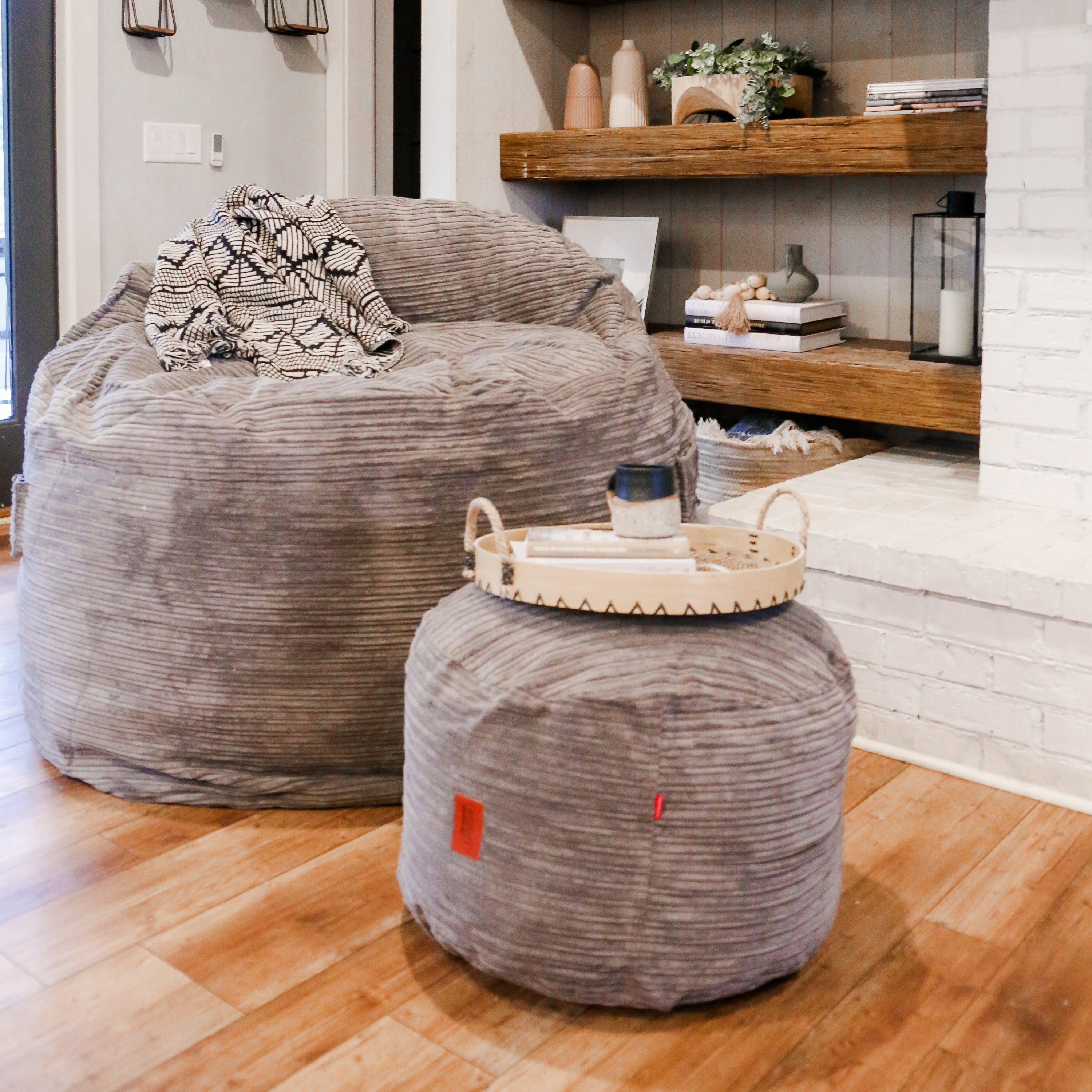 Adult Bean Bag Chair - Full - NEST Terry Corduroy