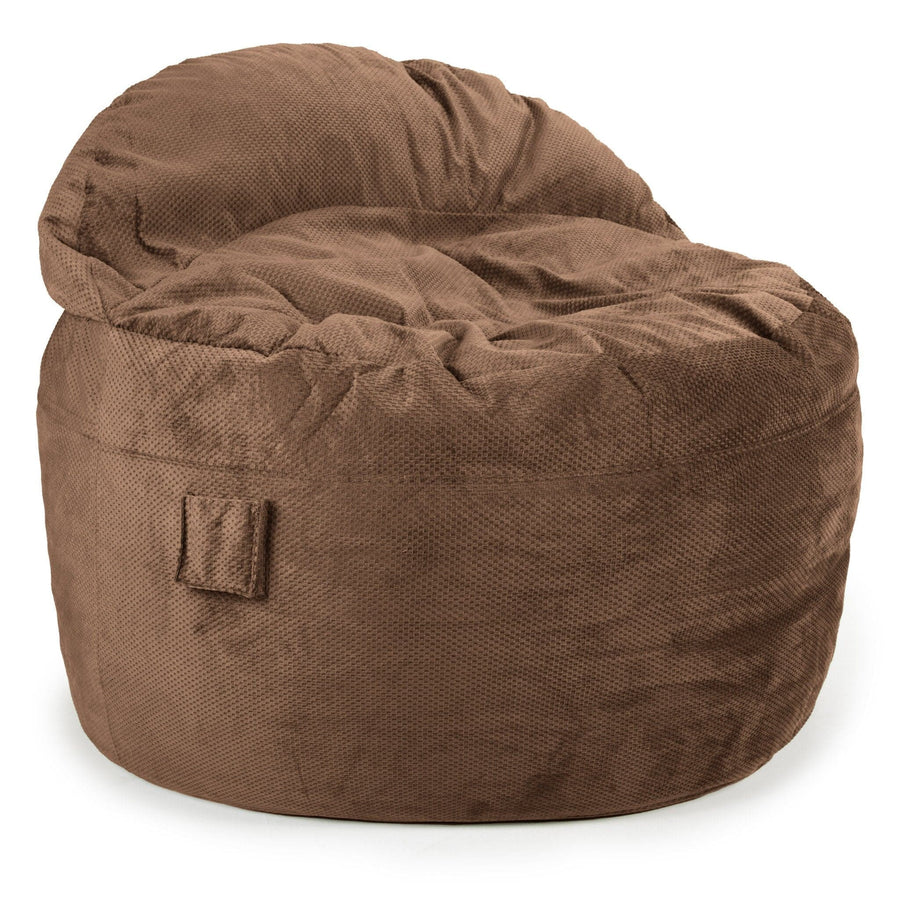Cordaroy&s - Charcoal Chenille Convertible Bean Bag Chair - Full