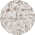 Pouf Footstool Cover - Faux Fur