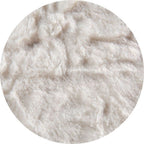 Pouf Footstool Cover - Faux Fur