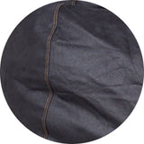 Pouf Footstool Cover - Faux Leather