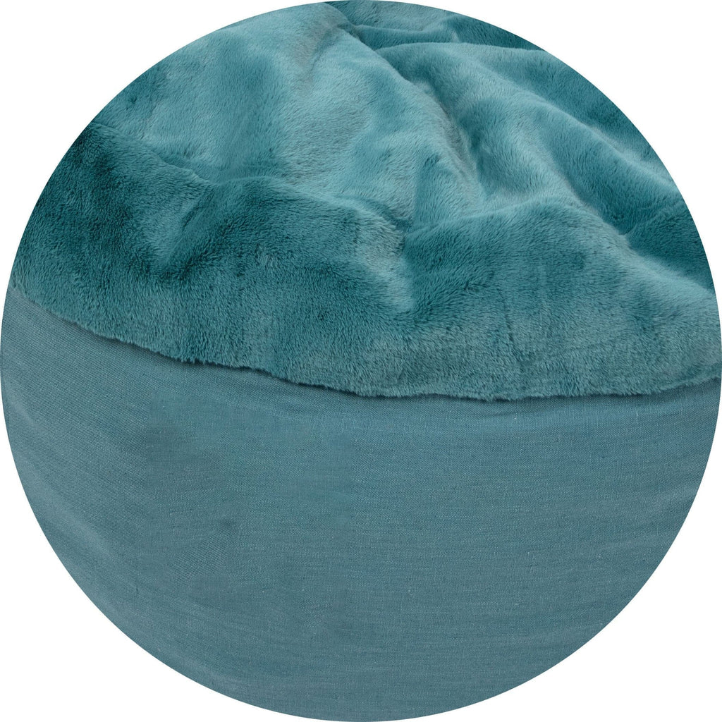 Pouf Footstool Cover - NEST Bunny Fur