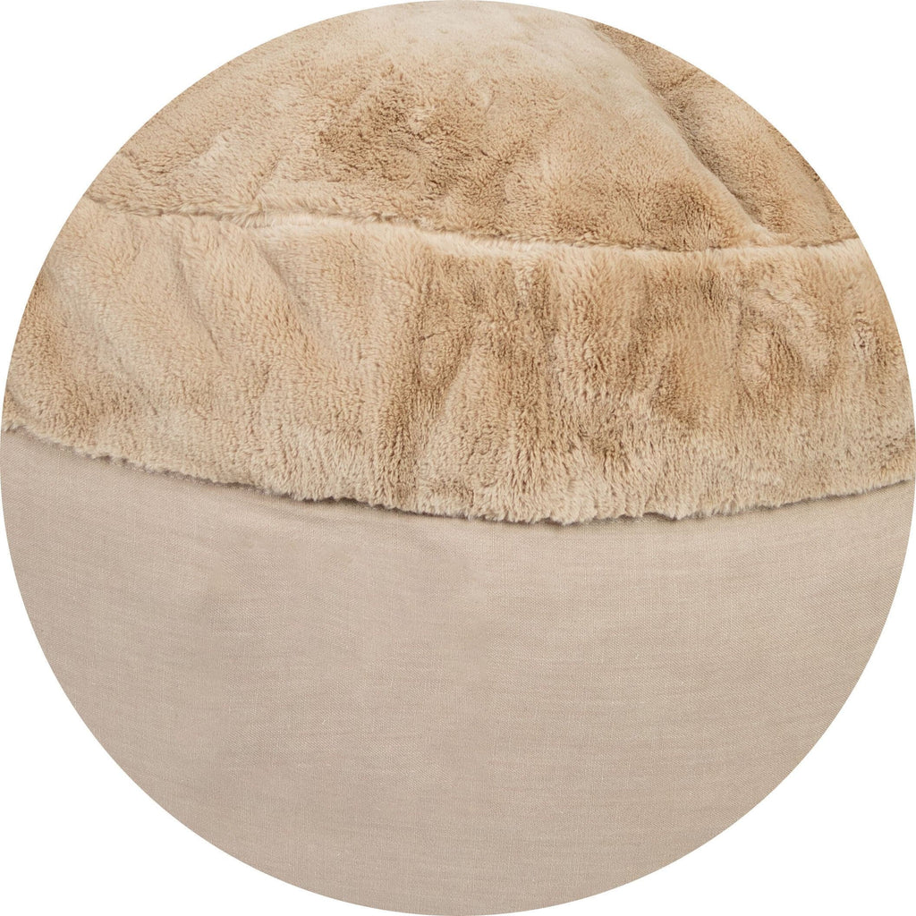 Pouf Footstool Cover - NEST Bunny Fur