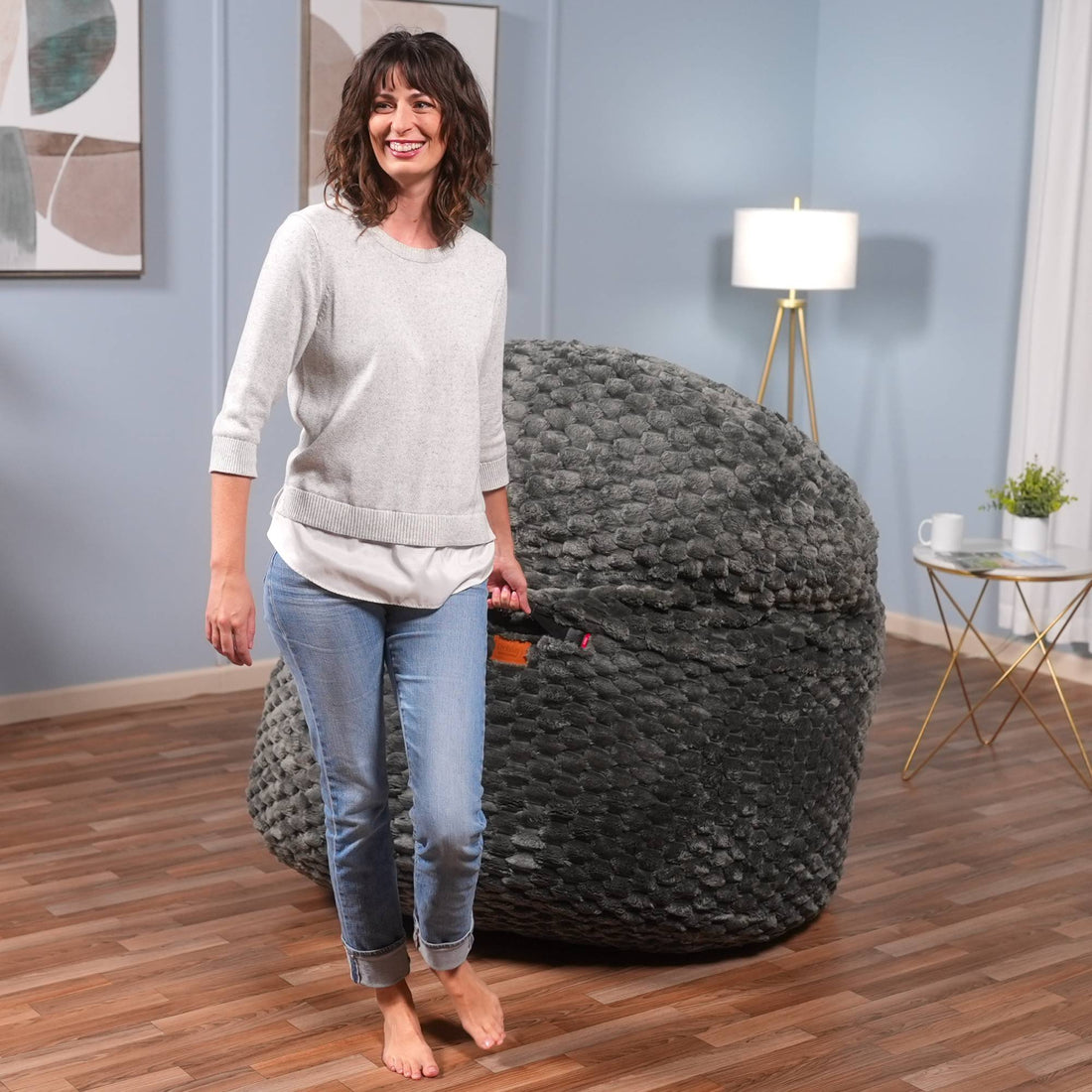 Adult Bean Bag Chair - Queen - NEST Cloud