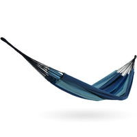 Brazilian Cotton Hammock Blue with Light Blue Stripes