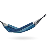 Brazilian Cotton Hammock Blue with Light Blue Stripes