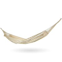 Brazilian Cotton Hammock White with Black Stripes