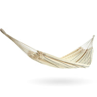 Brazilian Cotton Hammock White with Black Stripes