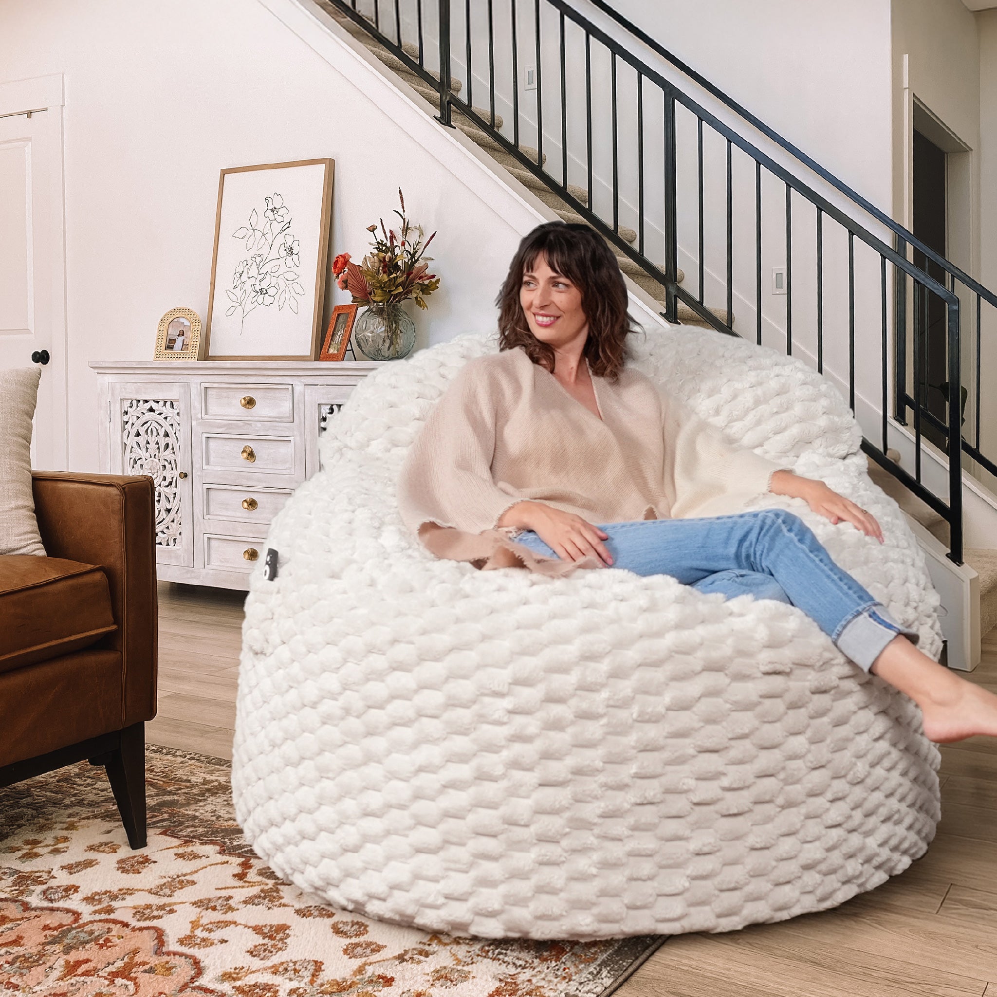 Adult Bean Bag Chair - Queen - NEST Cloud