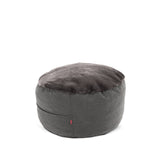 A cordaroys NEST foostool in charcoal bunny fur. 