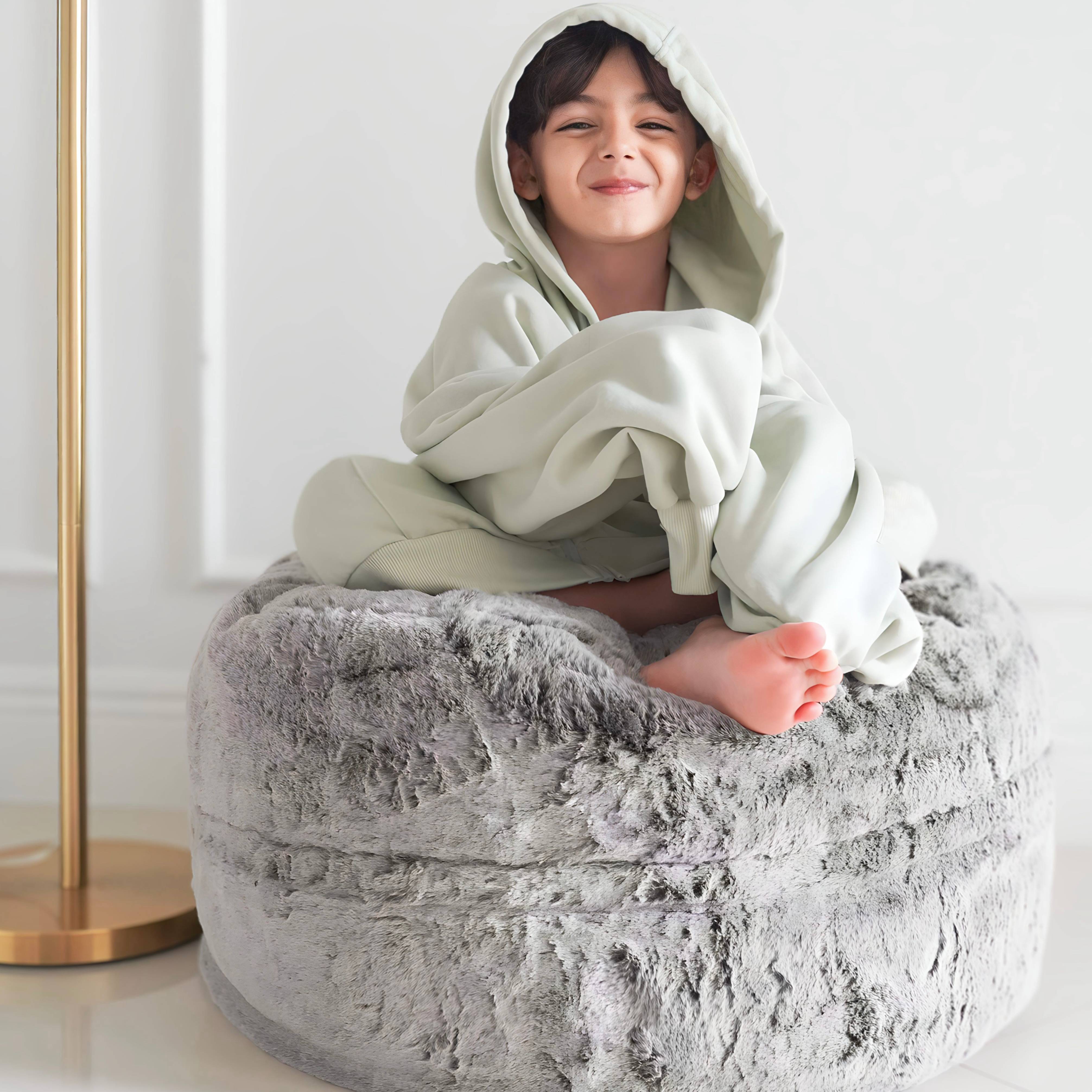Pouf Footstool - Chinchilla | cordaroys Convertible Bean Bags