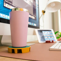 PUK: Tablet & Phone Stand + Drink Coaster