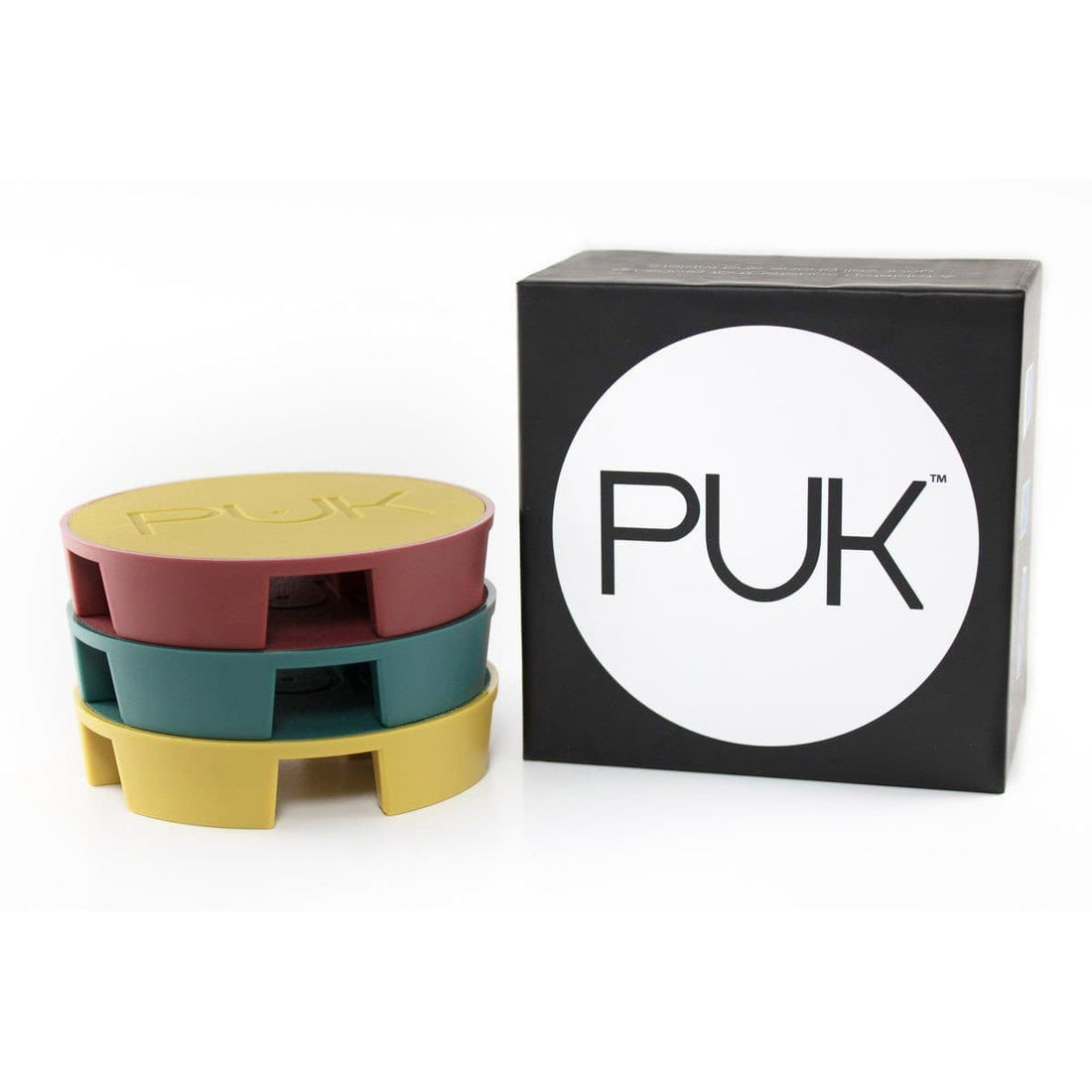 PUK: Tablet & Phone Stand + Drink Coaster