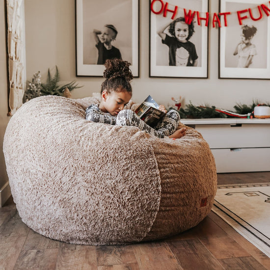 Bean Bag - Queen - Faux Fur | CordaRoy's Convertible Bean Bags