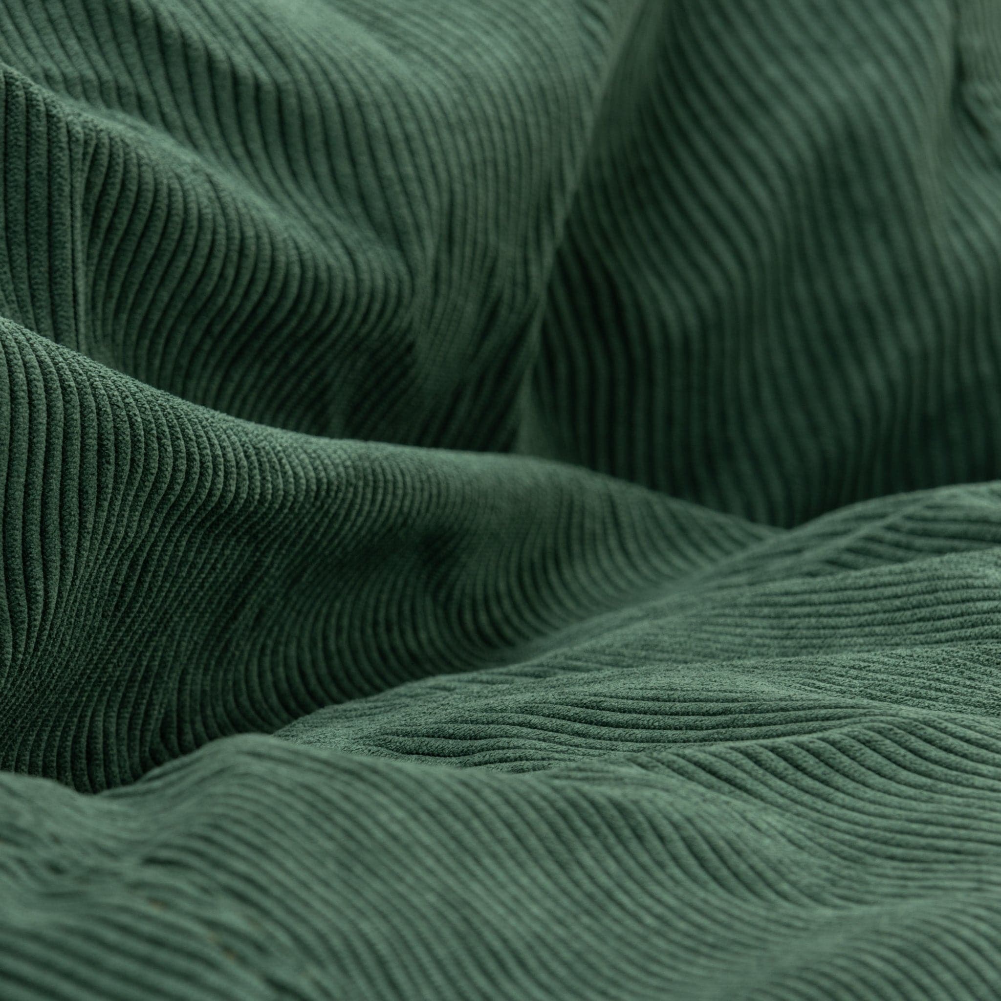 A close-up of the corduroy rainforest bean bag cover by cordaroys. 