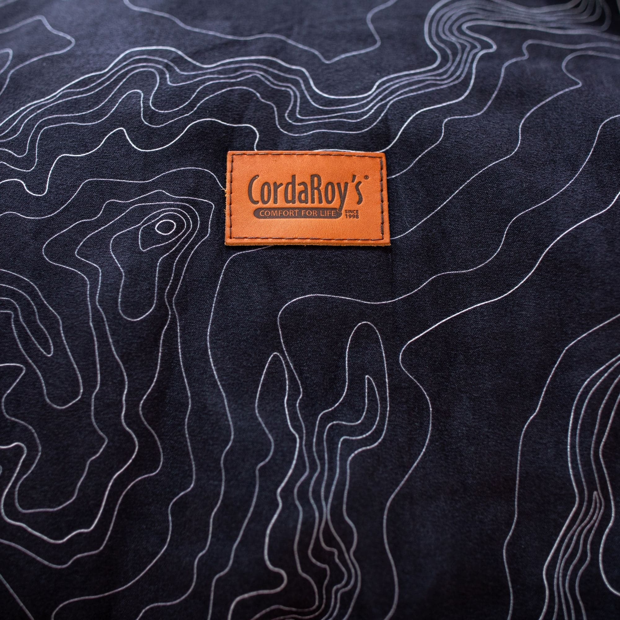 Bean Bag - Queen - Black Topo