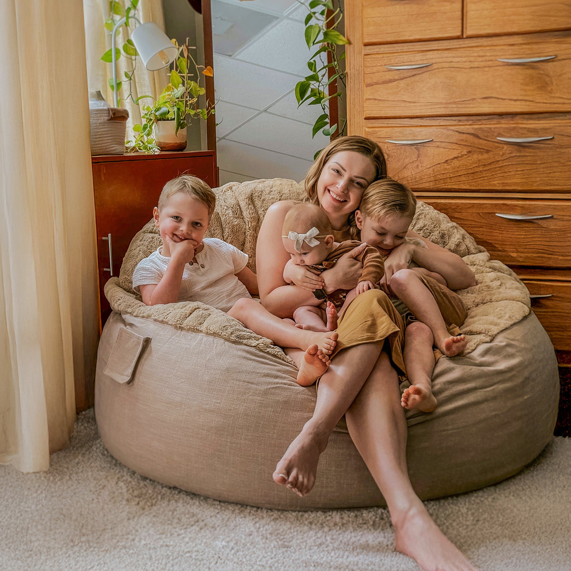 Adult Bean Bag Chair - Full - NEST Bunny Fur