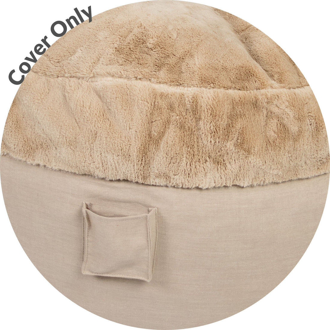 Queen Cover Only - NEST Bunny Fur (Excludes Pillow)